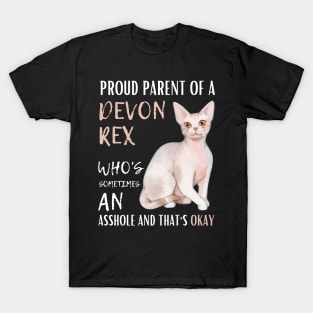 Proud Parents of Devon Rex Pet Cat T-Shirt